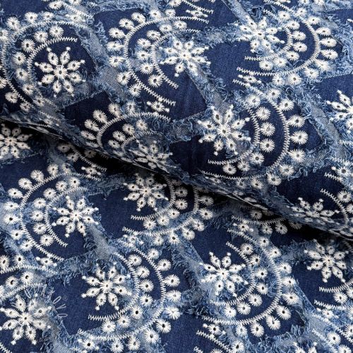 JEANS DENIM EMBROIDERY Fera design B