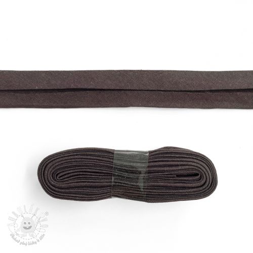 Lemovací prúžok bavlna - 3 m mocha Lemovací prúžok bavlna - 3 m mocha