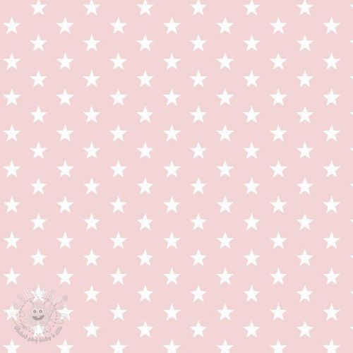 Bavlnená látka Petit stars light rose