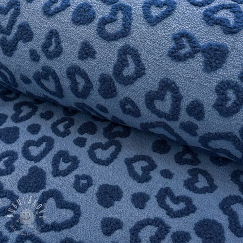 Kabátovina TEDDY Hearts jeans