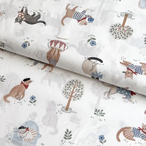 Bavlnená látka Vive la France design A digital print