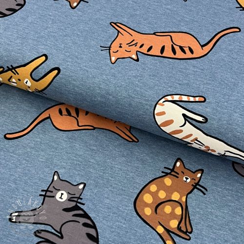 Úplet Lazy cats smoke blue melange