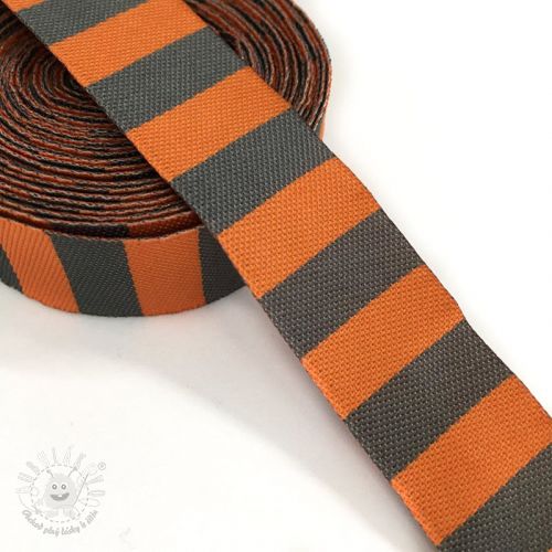 Stuha Stripe orange