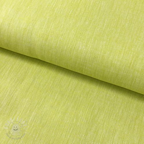 Ľan s bavlnou Fishbone bright green