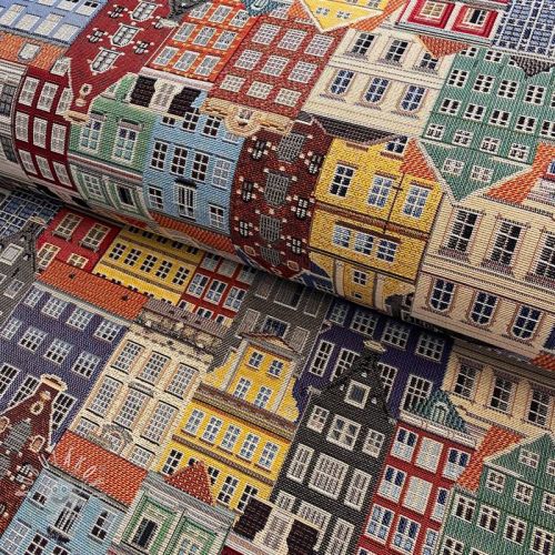 Dekoračná látka GOBELIN PREMIUM City canal house