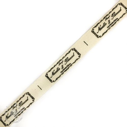 Bavlnená stuha Label Needle and thread Bavlnená stuha Label Needle and thread