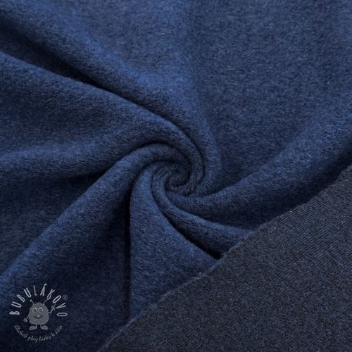 Kabátovina PRATO wool ocean blue