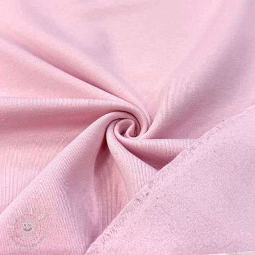 Teplákovina počesaná light pink