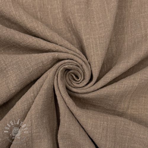 Bavlnená látka SLUB WASHED taupe