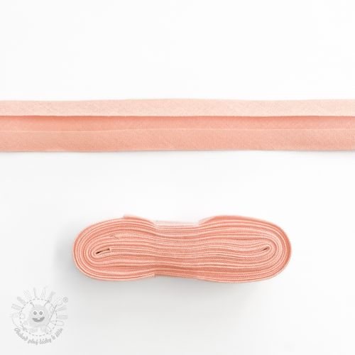 Lemovací prúžok bavlna - 3 m salmon Lemovací prúžok bavlna - 3 m salmon