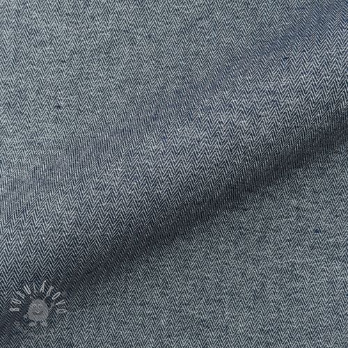Dekoračná látka DOBBY Zigzag navy blue