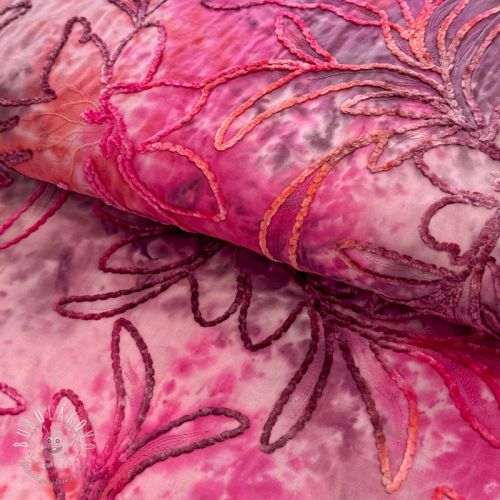 Bavlnená látka TIE DYE Chenille manon design C