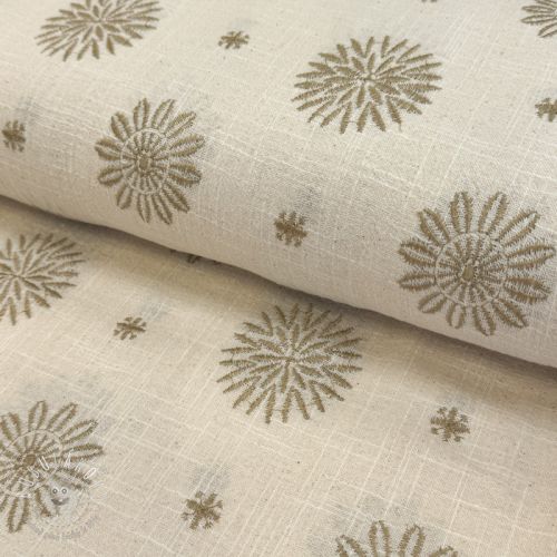 Bavlnená látka EMBROIDERY Sofia design A