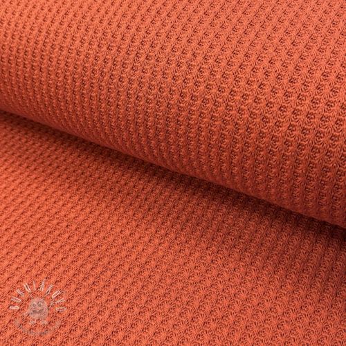 Svetrovina WAFFLE BIG KNIT rust