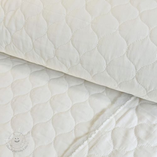 Prešívaná látka Round ecru