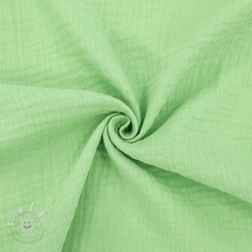 Dvojitá gázovina/mušelín light lime