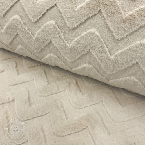 Fleece Abstract beige