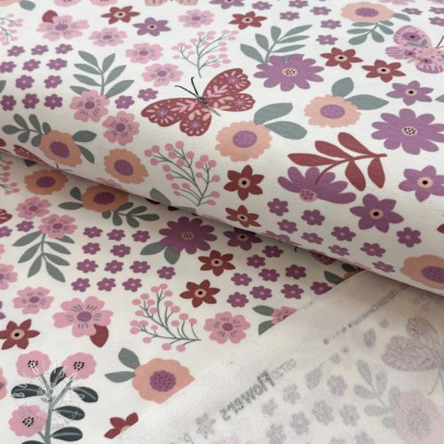 Teplákovina Flowers Azriel offwhite