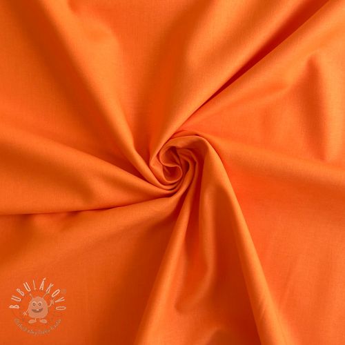 Bavlnený popelín tangerine