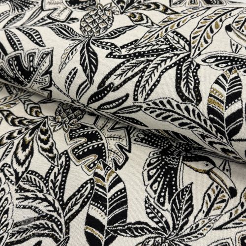 Dekoračná látka jacquard Fortuna blanc