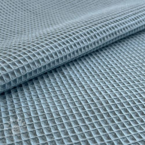 Bavlna s vaflovou väzbou blue heaven