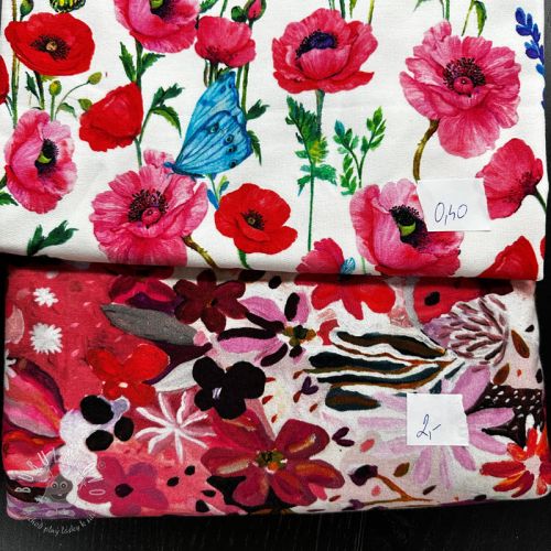 Balík látok teplákovina digital print 0316