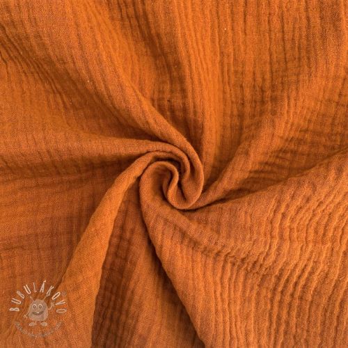 Dvojitá gázovina/mušelín brique ORGANIC