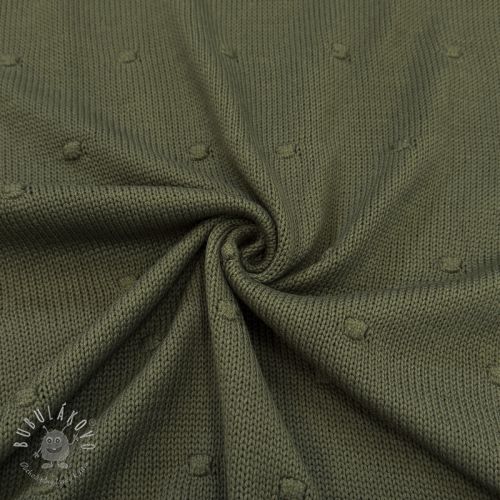 Svetrovina BIG KNIT DOT camo green Svetrovina BIG KNIT DOT camo green