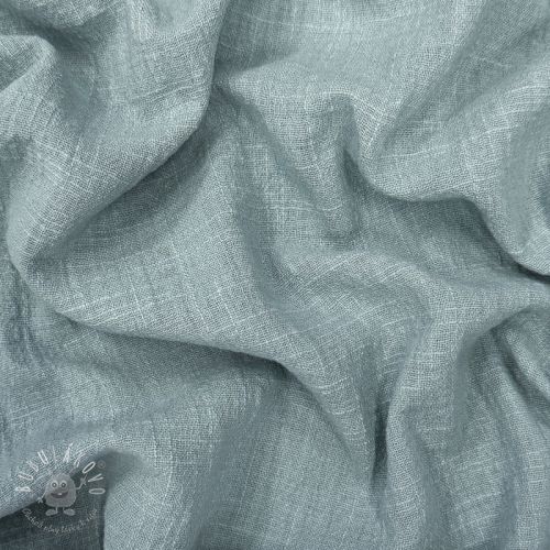Bavlnená látka SLUB WASHED blue