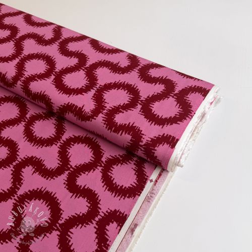 Viskóza STRETCH Abstract pink