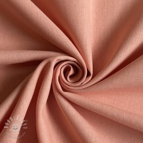 Bavlnená látka s ľanom PREMIUM salmon