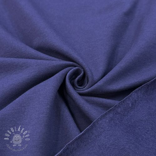 Teplákovina počesaná midnight blue