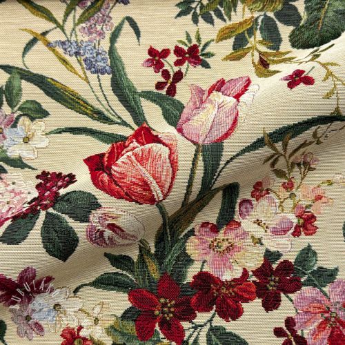 Dekoračná látka GOBELIN PREMIUM Rose Tullip Bouquet