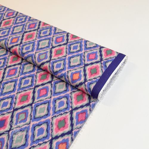 Viskóza RADIANCE Abstract purple digital print