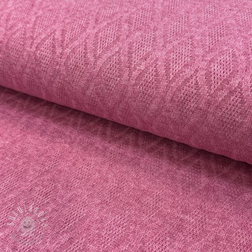 Pletenina jacquard Diamond pink