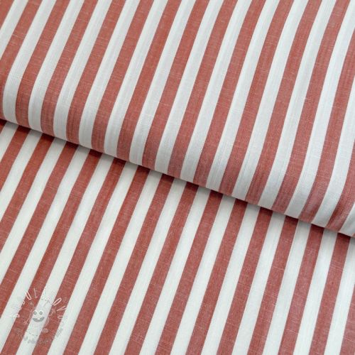 Viskóza YARN DYED Stripes SMALL orange