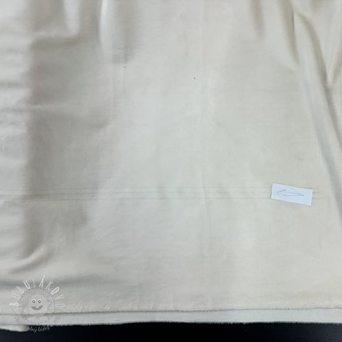 Zamat VELVET STRETCH ecru II.trieda