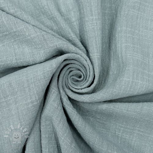 Bavlnená látka SLUB WASHED blue