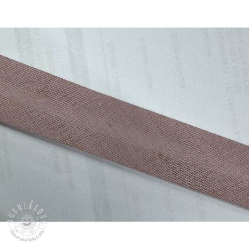 Lemovací prúžok bavlna washed pink II.trieda