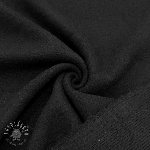 Kabátovina PRATO wool black in black