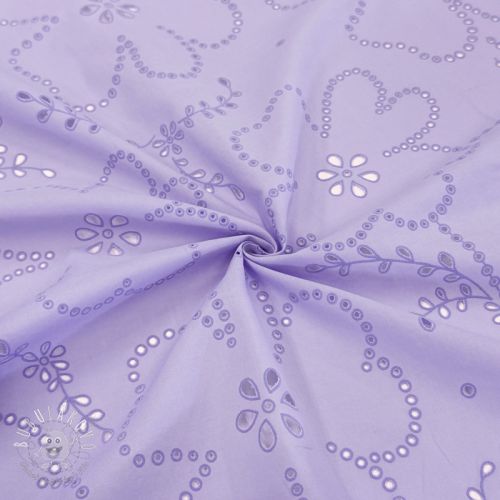Bavlnená látka VOILE Puffy purple