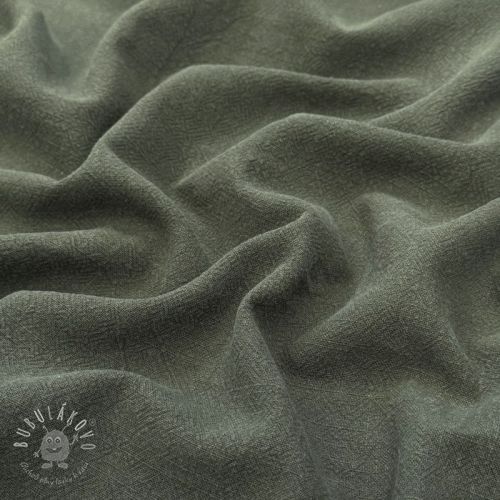 Ľan predpraný STONEWASHED PREMIUM camo green